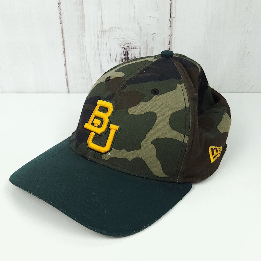 Baylor Bears Camo Logo Cap/Hat By NEW ERA 39 THIRTY Black Size Medium/Large